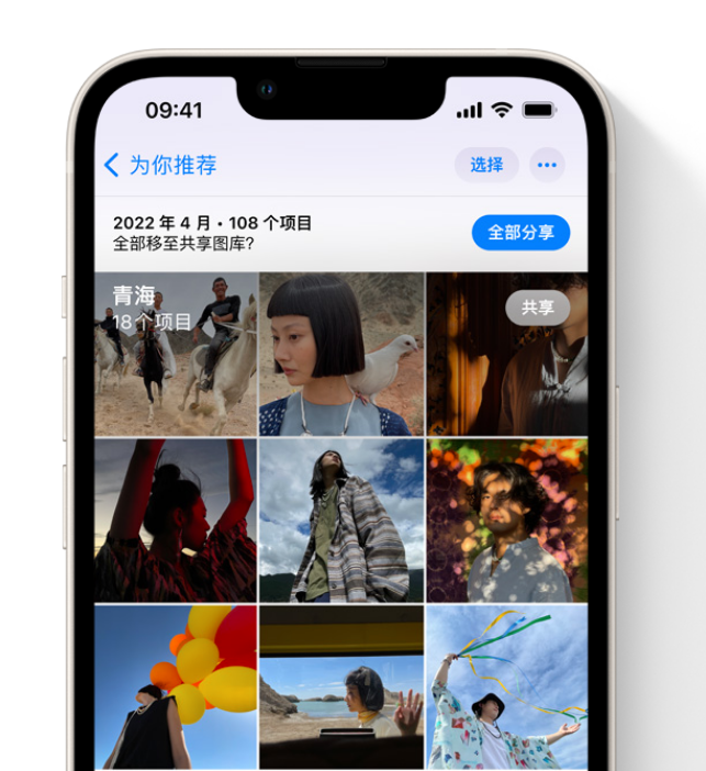 高明苹果维修网点分享在 iPhone 上使用共享图库 